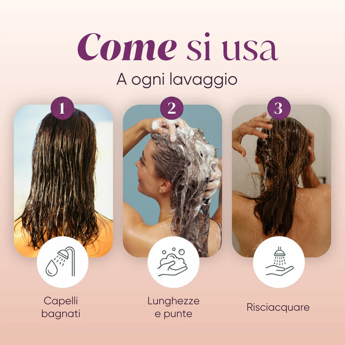 Zo gebruik je de conditioner: nat haar, inmasseren, uitspoelen