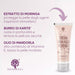 De drie actieve stoffen van de RedMoringa Handcrème met Moringa: moringa-extract, voedende sheaboter en amandelolie