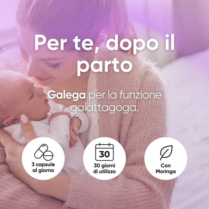 Post Partum-supplement met Galega ter ondersteuning van de melkproductie