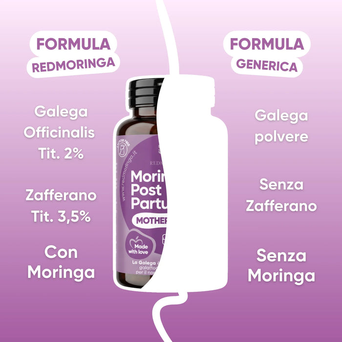 RedMoringa-formule vergeleken met een generieke formule