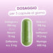 Dosering per 3 capsules: Galega 750 mg, Soja 198 mg, Saffraan 3 mg, Moringa 450 mg
