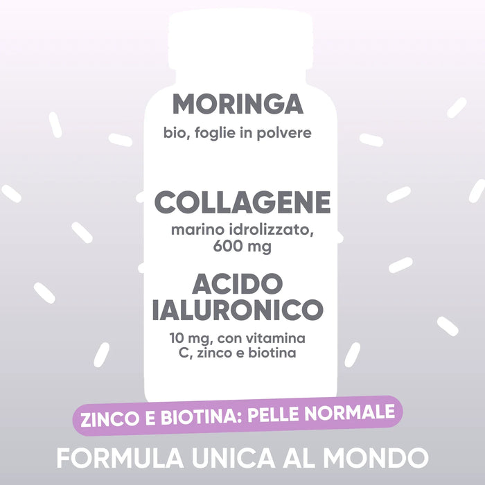 Marien collageen, hyaluronzuur en biologische Moringa