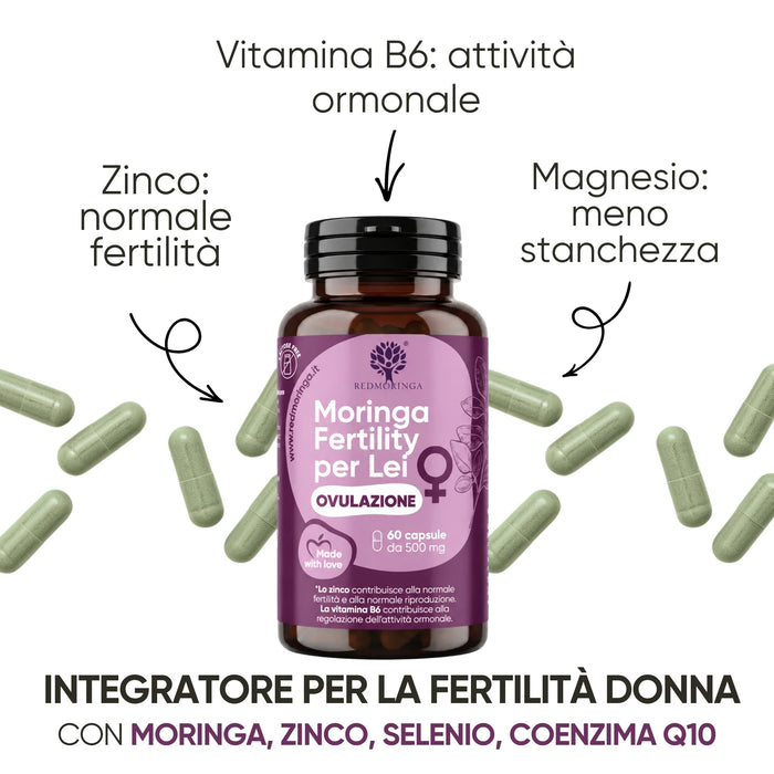 Zink voor een normale vruchtbaarheid, vitamine B6 voor de hormonale activiteit