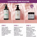 RedMoringa haarroutine in drie stappen: shampoo, conditioner en haarmasker met Moringa, kokosolie en argan