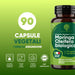 90 capsule vegetali di Moringa biologica per 1 mese, ISO 22000 e GMP