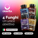 Oravita kit met 4 paddenstoelen, geproduceerd in Italië: 480 capsules, nul additieven, gestandaardiseerde extracten