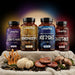 Oravita kit met 4 paddenstoelen: Reishi, Shiitake, Lion's Mane en Cordyceps