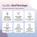 Infografica sulla qualità dei cosmetici RedMoringa: Moringa in ogni formula, Made in Italy, GMP, INCI trasparente