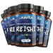 Zes flessen Reishi Oravita, verpakking met 720 capsules van 550 mg, extract gestandaardiseerd op 30% polysacchariden