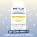 Mirtillo per il microcircolo, bromelina e ananas contro gli inestetismi della cellulite, collagene con vitamina C