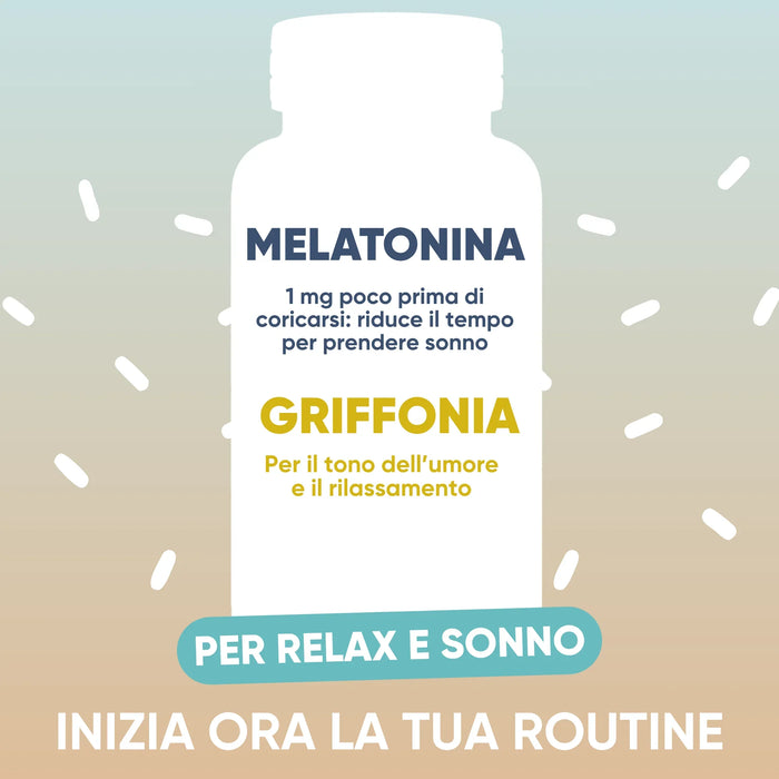 Melatonine 1 mg om in slaap te vallen en griffonia voor de gemoedstoestand