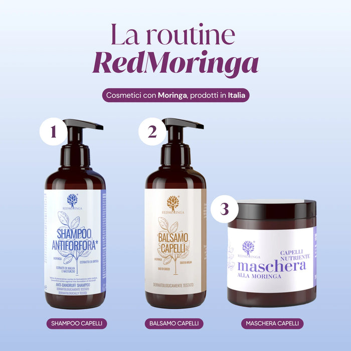 RedMoringa-routine: shampoo, conditioner en haarmasker