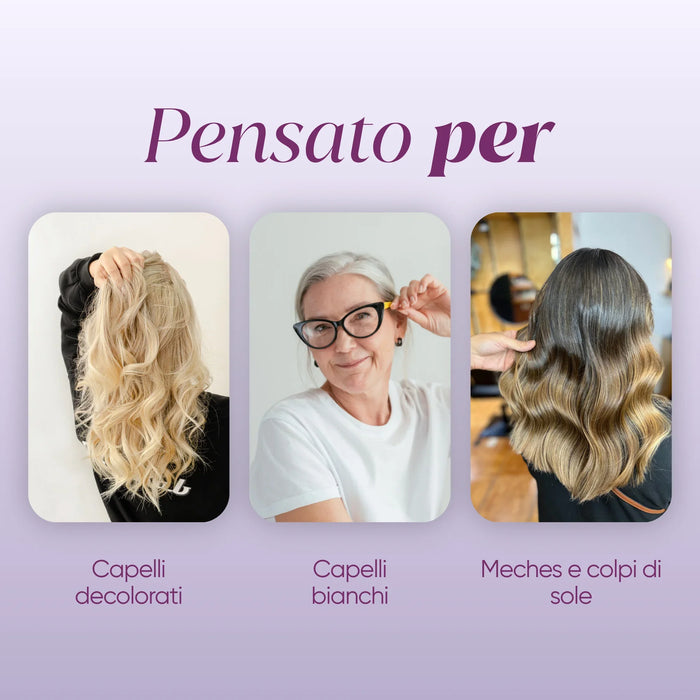 Gemaakt voor gebleekt haar, wit haar, highlights en coupe soleil