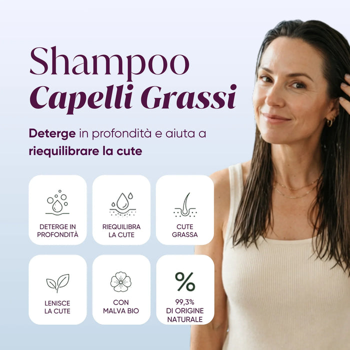 Shampoo vet haar: reinigt diep, brengt de hoofdhuid in balans, 99,3% van natuurlijke oorsprong