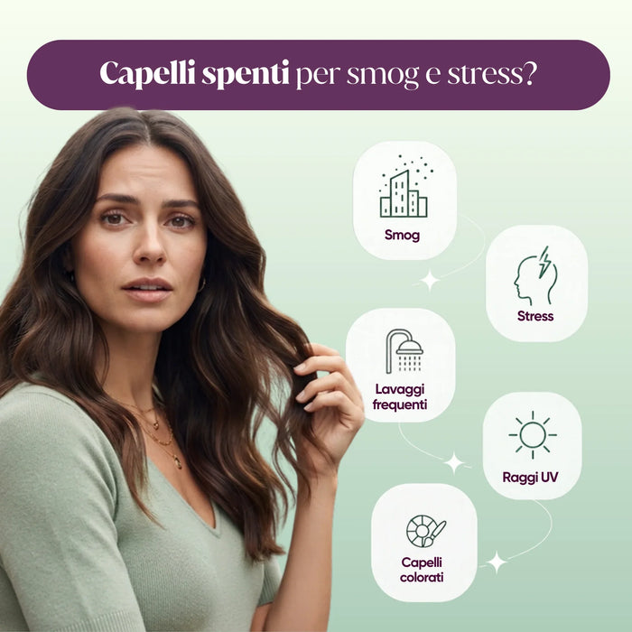 Dof haar door smog en stress: smog, stress, frequent wassen, uv-straling, gekleurd haar