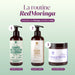 RedMoringa haarroutine: shampoo, conditioner en masker met Moringa, geproduceerd in Italië