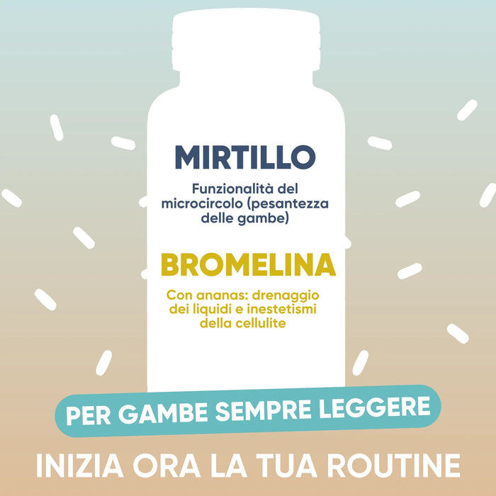 Bosbes ter ondersteuning van de microcirculatie en bromelaïne met ananas voor de afvoer van vocht