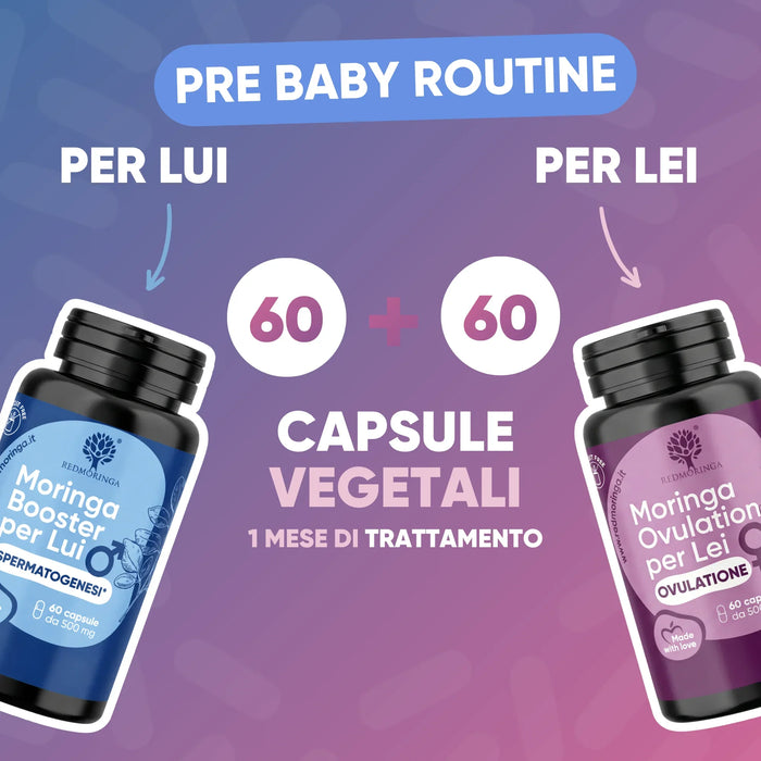 60 + 60 plantaardige capsules, 1 maand behandeling voor hem en voor haar