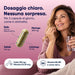 Dosering per 2 capsules van het overgangssupplement RedMoringa: soja, Moringa, salie, zilverkaars, calcium en vitaminen