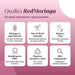 Infographic over de RedMoringa kwaliteit: Moringa in elke formule, Made in Italy, GMP-fabriek, transparante INCI