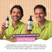 Het RedMoringa-team met het Anti-Rimpel Filler-serum en de Moringa-shampoo: cosmetica gemaakt in Italië en geanalyseerd